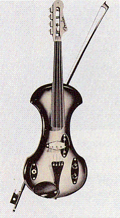1958 Fender violin - note ebony fingerboard
